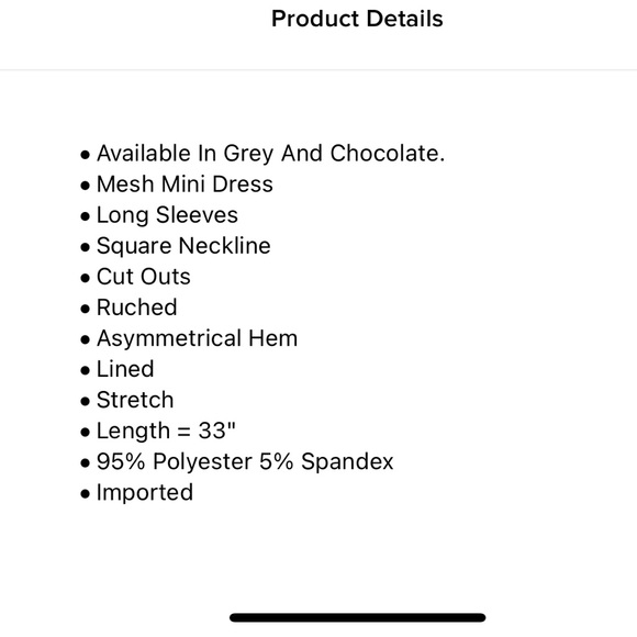 💞LAST CALL. MOVING SOON 💞 Fashionnova Curve Michelle Mesh Mini Dress - Grey - Picture 4 of 4